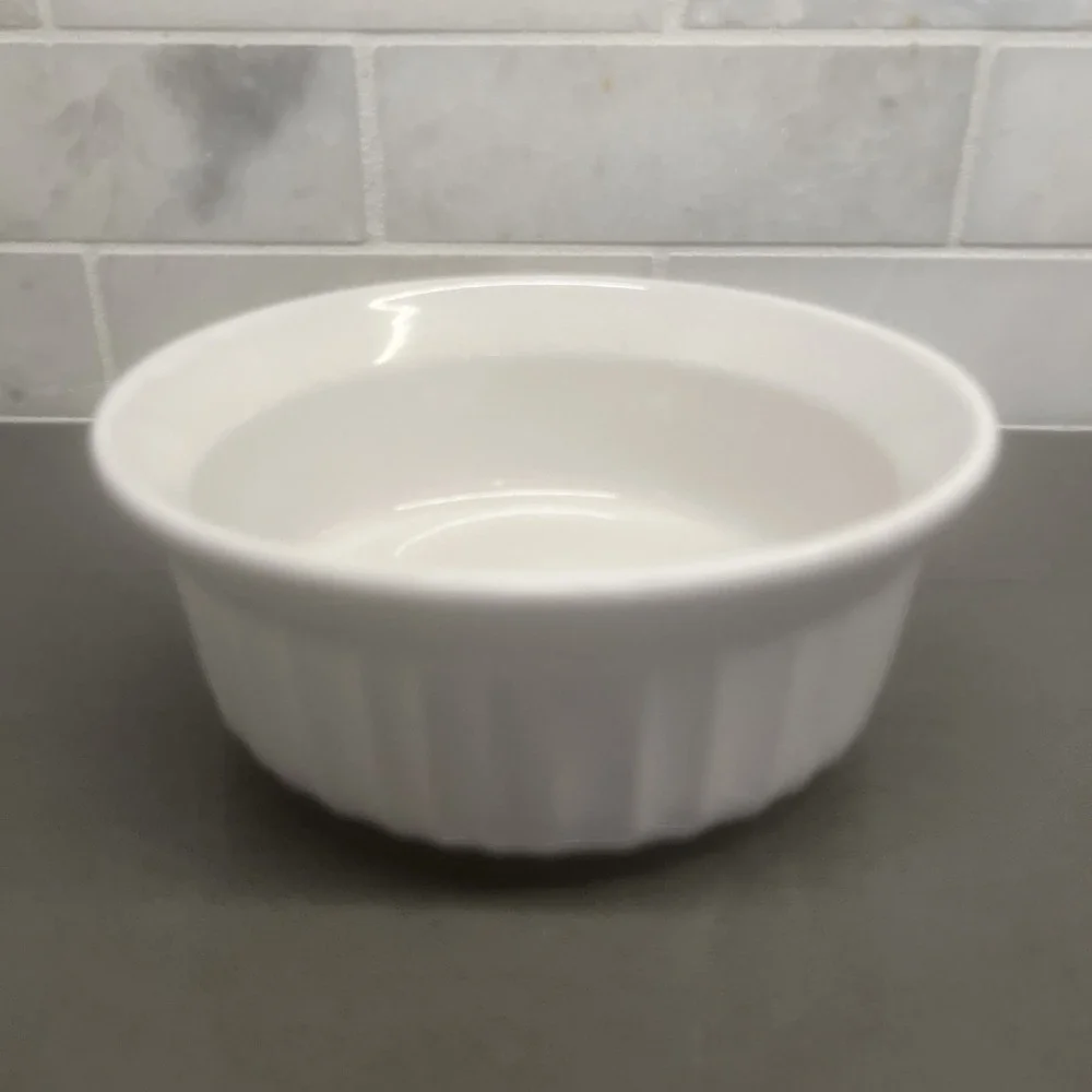CORNING WARE FRENCH WHITE 16 OZ. INDIVIDUAL RAMEKIN 5-1/2